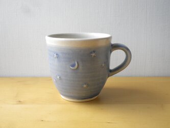 水色の星カップの画像