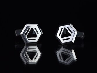 ベンゼン　カフス　化学式アクセサリー®の画像