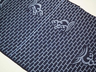 ycya0039　浴衣布　着分(身頃、袖）木綿　着物リメイク に最適☆　/　古布 古裂 kimonoの画像