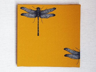 ボタニカル*ファブリックパネル*dragonfly*ochreの画像