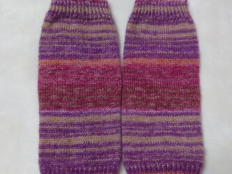 手編み靴下 ショートウォーマー sock yarn 07の画像