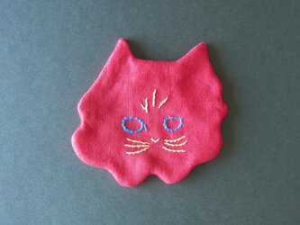 linen coaster [kitten] チンチラの画像