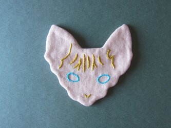 linen coaster [kitten] スフィンクスの画像
