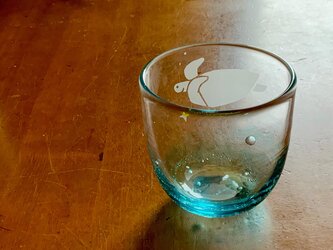 夏一番星コップ　ウミガメ　グラス　ビアグラスの画像