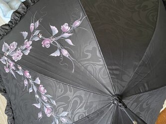 手描きの晴雨兼用傘の画像
