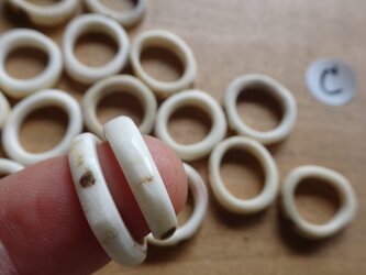 日本の鹿の角リング２0個セットCの画像