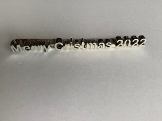 錫の立体文字　『Merry Christmas』　自由に曲がりますの画像