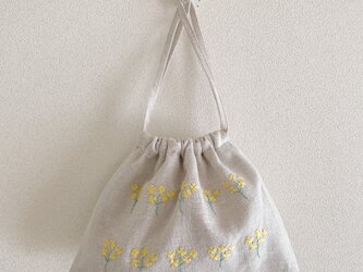 おさんぽ巾着　菜の花の画像
