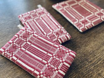 Y様専用ご注文品　[手織りポットマットセット}　＊他の方はご購入できませんの画像