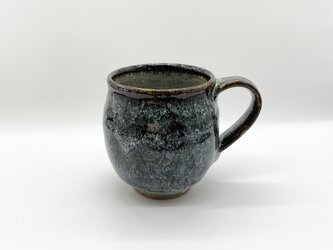ブルーのマグカップ　手仕事　民藝　窯元　【和陶器　ブルー】の画像