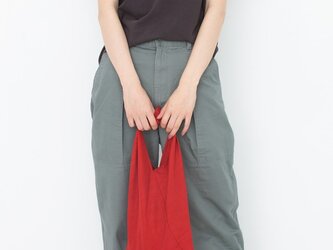 あずま袋　小【送料無料】風呂敷リメイク　レッドの画像