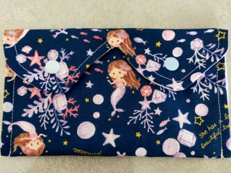 マーメイド柄ミニ小物入れ　ポーチ　Bの画像