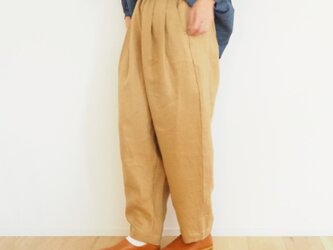 Heavy linen denim balloon pantsの画像