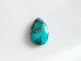 クリソコラ　18x12mm　ルースの画像