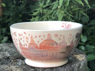 Kakiotoshi bowl － 花と街の画像
