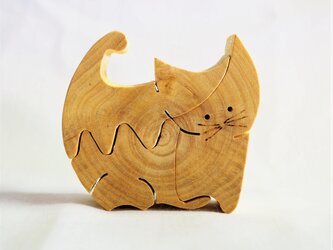 組み合わせパズル　４フォー・キャッツ　 ４　Cats　Wood 　Puzzle ～木口クラフトシリーズ～の画像