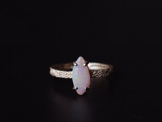 ボルダーオパール（ホワイト）K10リング GRADINA(グラディナ)の画像