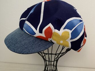 TOPI 着物リメイク　浴衣のキャスケットの画像