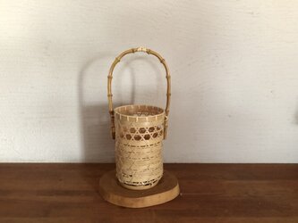 有馬花籠（持ち手:竹根）の画像