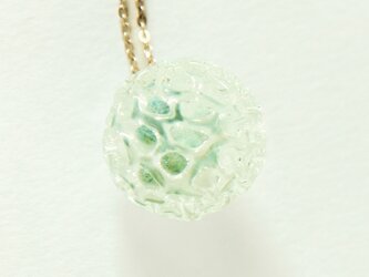 【イギリス製】ハンドメイド  フェルト入りウォーブンガラス ネックレスの画像