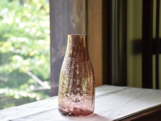 銀箔モールド花瓶~tea/縦長~の画像