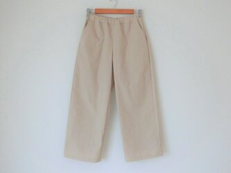 コットンライトキャンバス　ストレートパンツの画像