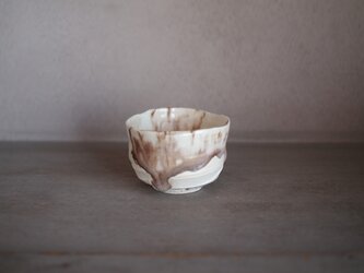 釉流しぐい呑み（薄紅）の画像