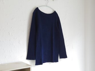≪20%OFF≫藍染　長袖カットソー　size3の画像