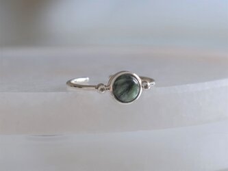 Seraphinite _Halda áfram ring　セラフィナイト　シルバーリングの画像