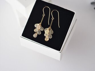 ルチルクォーツピアス  / 送料無料の画像