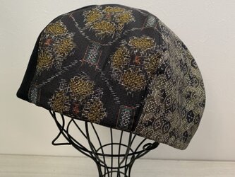 TOPI 着物リメイクベレー帽（大島）の画像