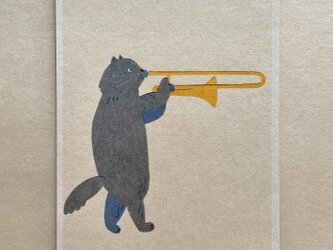 『トロンボーン猫』同柄2枚セット　の画像