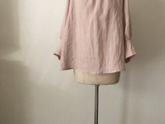 ハイカラーギャザーブラウスの画像