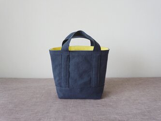 TOTE BAG -bicolor- (S) / smokyblue × lemonの画像