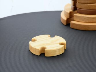 ◆　便利な鍋敷き　10.5センチ　厚手　ホワイトアッシュ　◆の画像