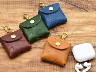 栃木レザー AirPods ケース 3rd 第三世代 Pro イヤホンケース 本革 牛革 全5色 JAK097の画像