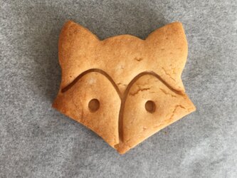 狐　3　クッキー　型の画像