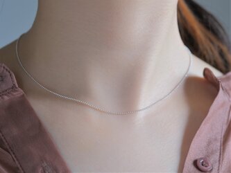 New!チェーンネックレス　シルバー　silver925　ロジウム　チョーカーの画像