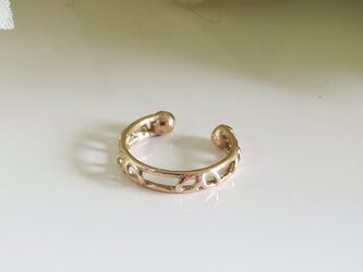 透かし模様　イヤカフ　K10　１０金の画像