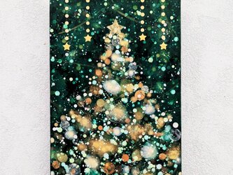 クリスマスツリーイルミネーションgreen(アクリル原画)