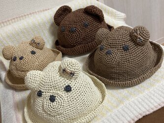 くまさん麦わら帽子【商品番号:2205-3】