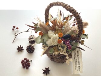 再販＊かご花＊受注制作の画像