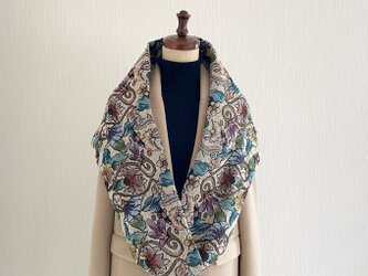 ゴブラン織りのおしゃれスヌード♪【秋冬のファッションを華やかに】の画像