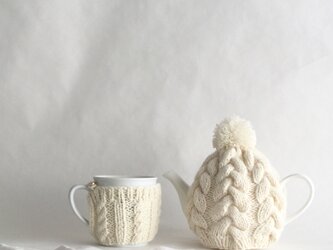 アラン模様のティーポット＆マグカップ・カバー <TeaPot/Mug Cozy>の画像