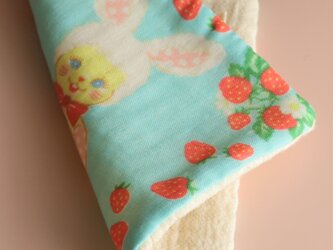 もっちりガーゼと可愛いダブルガーゼのKidsハンカチ　1枚の画像
