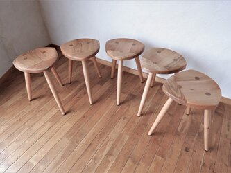 くるみのサドルスツールの画像