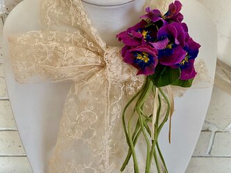 布花 Cute pansy corsage series Bの画像
