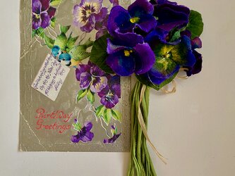布花 Cute pansy corsage series Dの画像