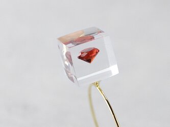キュービックジルコニアのコイルリング ローズカラー フリーサイズ ゴールド【受注制作】ギフト 誕生日プレゼント ギフトラッピングの画像
