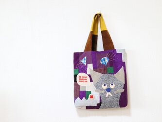 ちくちく２‐faced bag「cat」再販の画像